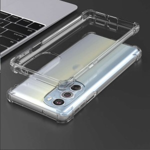 Alogy ShockProof Alogy Silicone Armor Case for Motorola Moto Edge 30 Pro Transparent