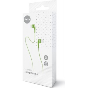 Setty wired earphones green