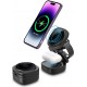 Maxlife MXWC-06 magnetic wireless charger 15W black 3in1