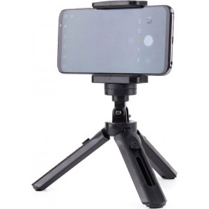 Hurtel Mini tripod selfie stick holder for phone camera GoPro 16 - 21 cm black