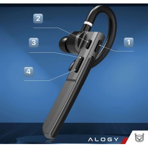 Alogy Wireless Bluetooth 5.3 Car Headset with LED Display Alogy Black