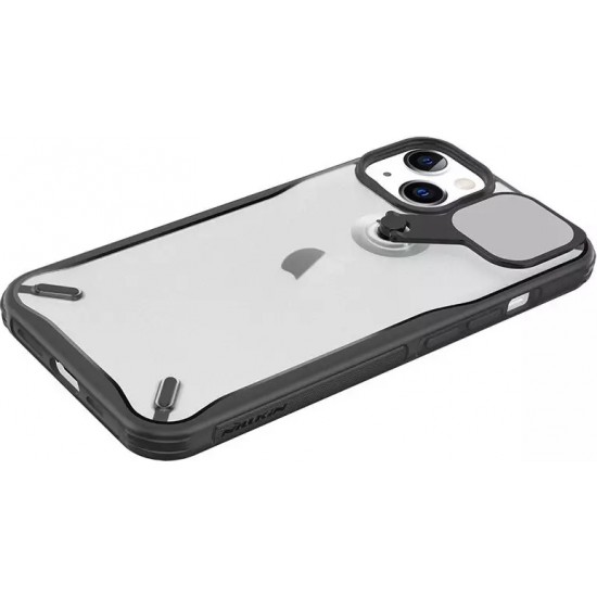 Nillkin Cyclops Case durable case with camera cover and foldable stand for iPhone 13 black