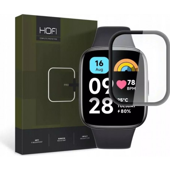 4Kom.pl Hofi Hybrid Pro Hybrid Glass for Xiaomi Redmi Watch 3 Active Black