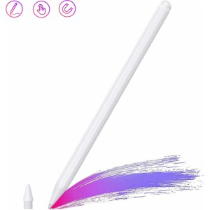 4Kom.pl Stylus Pen M2 for Apple iPad Air, Pro, Mini with Palm Rejection White