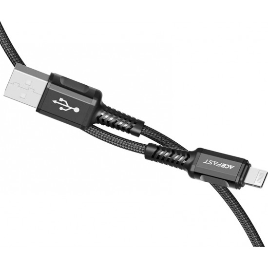 Acefast cable MFI USB - Lightning 1.2m, 2.4A black (C1-02 black)