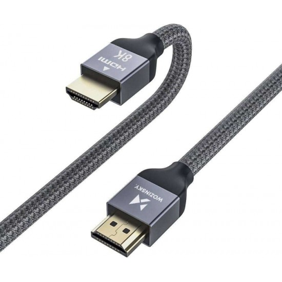 Wozinsky HDMI cable 5m Wozinsky cable for transmission 48 Gbps 8K 60Hz Black