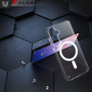 Alogy Case for Samsung Galaxy S23 FE Plus Mag Safe Hybrid Case Back Housing Cover Anti-Shock Clear Alogy Transparent