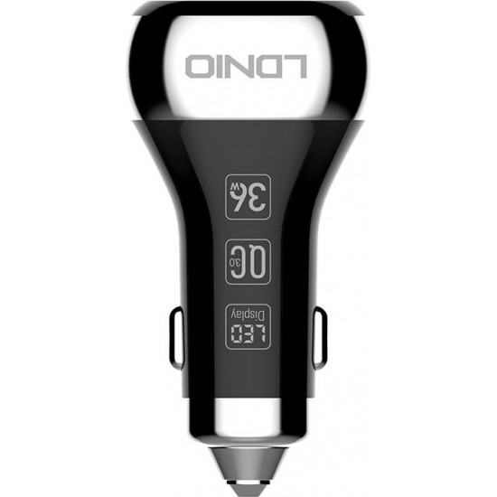 Ldnio C2 2USB Car charger + Lightning Cable