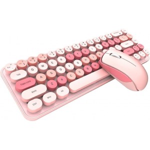 Mofii Wireless Keyboard+Mouse iBean Pro New 2.4G (Pink)