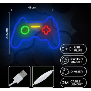 Neon PLEXI LED GAMEPAD multicolor FPNE03X Forever Light