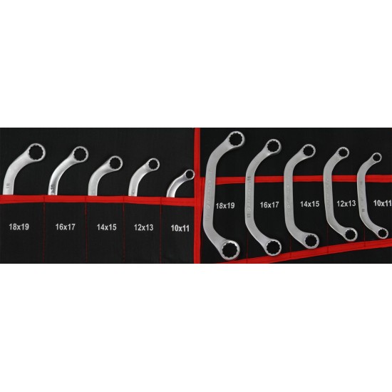 Kombinēto uzgriežņu atslēgas, komplekts 47gab., M58140