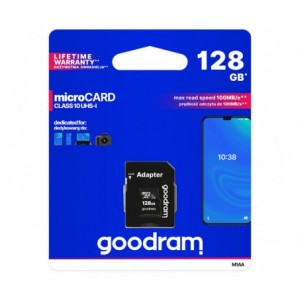 Atmiņas karte microSD 128GB Class 10 UHS-I, Goodram TGD-M1AA1280R12, 5908267930168