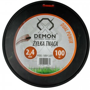 Aukla trimmerim universāla Demon 2,4mm x 100m, kvadrāts, M84107