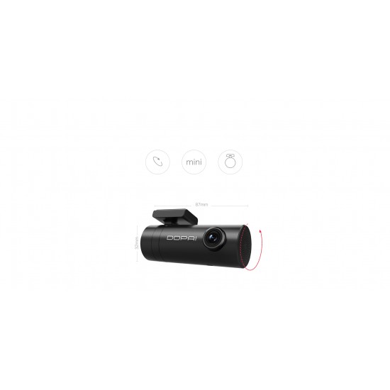 Auto video reģistrators ar WiFi Dash camera DDPAI Mini Full HD 1080p/30fps