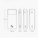 Akumulators Powerbank 30000mAh, 2xUSB, USB-C, 15W, Baseus Bipow PPDML-K02, balts