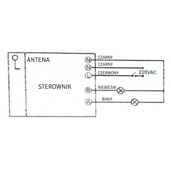 Slēdzis ar pulti, 1 kanāls, 230V, 1000W, AG132A