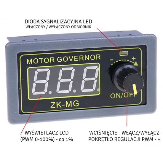 Impulsa ātruma regulators, 5-30V, 5A, AG660B