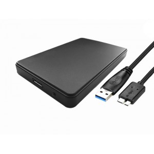 SSD / HDD diska korpuss 2,5'', USB-C 3.0, melns, 06223