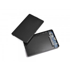 SSD / HDD diska korpuss 2,5'', USB-C 3.0, melns, 06223