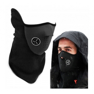 Termomaska, sportistu sejas maska aizsardzībai no aukstuma un vēja, melna, KX8174
