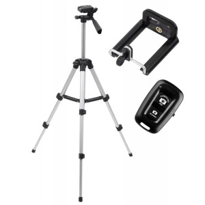 Telefona, foto statīvs ar bluetooth pulti, 1/4'', 129 cm, Tripod ST5C