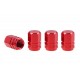 Riepas ventiļa micītes, 4gab., alumīnija, sarkanas, Amio 02238