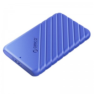 SSD, HDD 2.5'' дисковый корпус, 5 Гбит/с, USB 3.0 Micro-B, Orico 25PW1-U3-BL-EP, синий