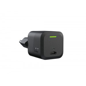 Быстрое зарядное устройство GaN, 33 Вт, PD 3.0, 1 x USB-C, Green Cell Ultra Charge CHARGC06, черный