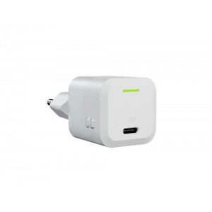 Ātrais lādētājs GaN, 33W, PD 3.0, 1 x USB-C, Green Cell Ultra Charge CHARGC06W, balts