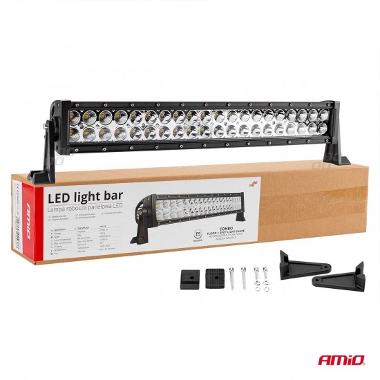 LED darba lukturis 60 cm, 9-36V, 120W, 6000-6500K, 12000lm, IP67, Amio AWL24, 02438