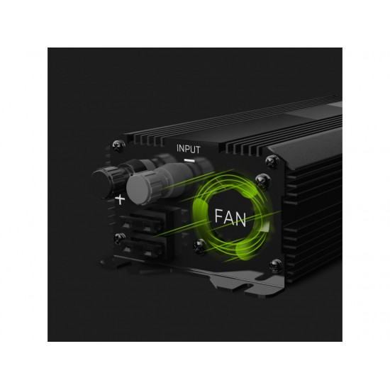 Strāva invertors, pārveidotājs, 12V, 230V 500W/1000W, Modified sine wave, Green Cell PRO INVGC03