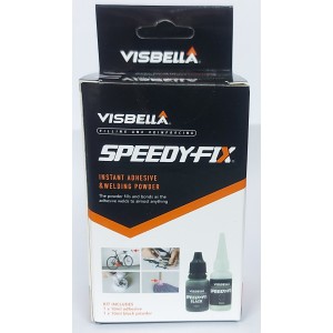 Клей двухкомпонентный, быстросхватывающийся, 10мл + 10мл, Visbella Speedy Fix, 860060