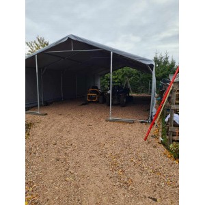 Vissezonas noliktavas telts, angārs, 5x10x2.5 m. Tents PVC 600 g/m 2, SFR.