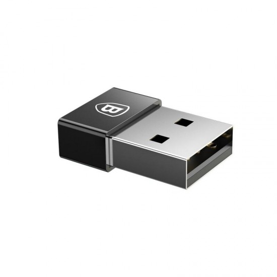Переходник Type-C на USB, 2,4А, Baseus CATJQ-A01, черный