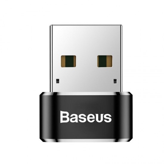 Переходник Type-C на USB, 2,4А, Baseus CAAOTG-01, черный