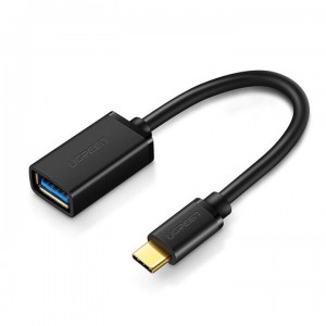 Переходник USB на USB Type-C, UGREEN 30701, черный