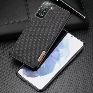 Защитный чехол для Samsung Galaxy S22 Plus, покрытый нейлоновым материалом, черный, Dux Ducis Fino, 6934913043516