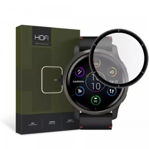 Hibrīda izsargstikls Garmin venu 2, 7H, 0,28 mm, Hofi Hybrid glass pro, melns, 9490713931066