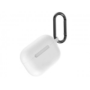 Silikona futrālis, aizsargapvalks austiņām Apple AirPods Pro, Alogy 7542X0, balts, 5907765604427