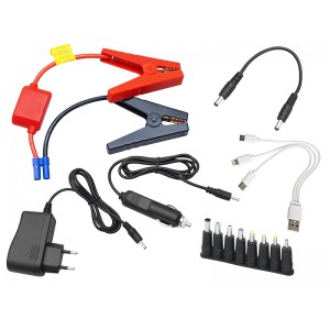 Automašīnas palaidējs, starteris, 12800 mAh, 12V 1A, 16V 2A, 19V 3,5A, Jump Starter, Booster Blow JS-15