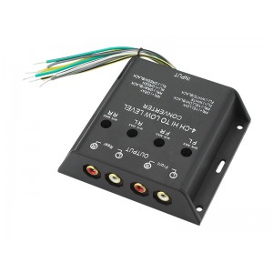 Auto audio signāla RCA adapteris High to Low, 4 kanāli, Hi-level input to low, 0275#