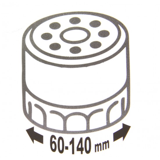 Eļļas filtra atslēga 60 - 140mm, tekstila, M57602