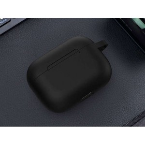 Silikona futrālis, aizsargapvalks austiņām Apple AirPods Pro, Alogy 7542X1, melns, 5907765604434