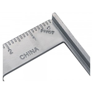 Alumīnija galdnieka leņķis 180 mm, 0 - 90 grādi, 11347