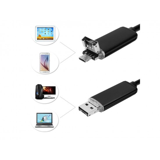 Endoskops kamera 5,5 mm, 5 m, USB, Windows / Android, 04117
