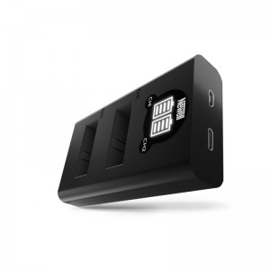 Зарядное устройство для GoPro Hero 5, LCD, USB-C, Newell DL-USB-C AABAT-001, NL2115, 5907489640206
