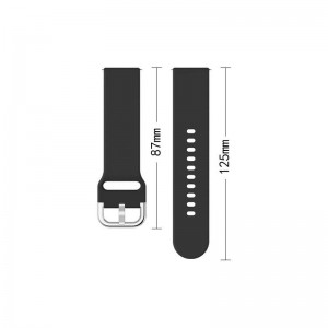 Универсальный силиконовый ремешок для смарт-часов, браслет 20 мм, Hurtel Silicone Strap TYS 04, темно-синий, 259306