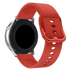 Универсальный силиконовый ремешок для смарт-часов, браслет 20 мм, Hurtel Silicone Strap TYS 04, красный, 259344