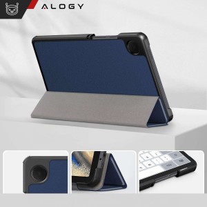 Aizsargapvalks Samsung Galaxy Tab A9 2023 8.7" X110 / X115, Alogy Tablet Cover Case Navy Blue, zils, 5905601813903