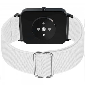 Universāla elastīga neilona pulksteņa siksniņa, aproce 20mm, balta, Alogy Nylon Smartwatch 15339X0, 5907765688281